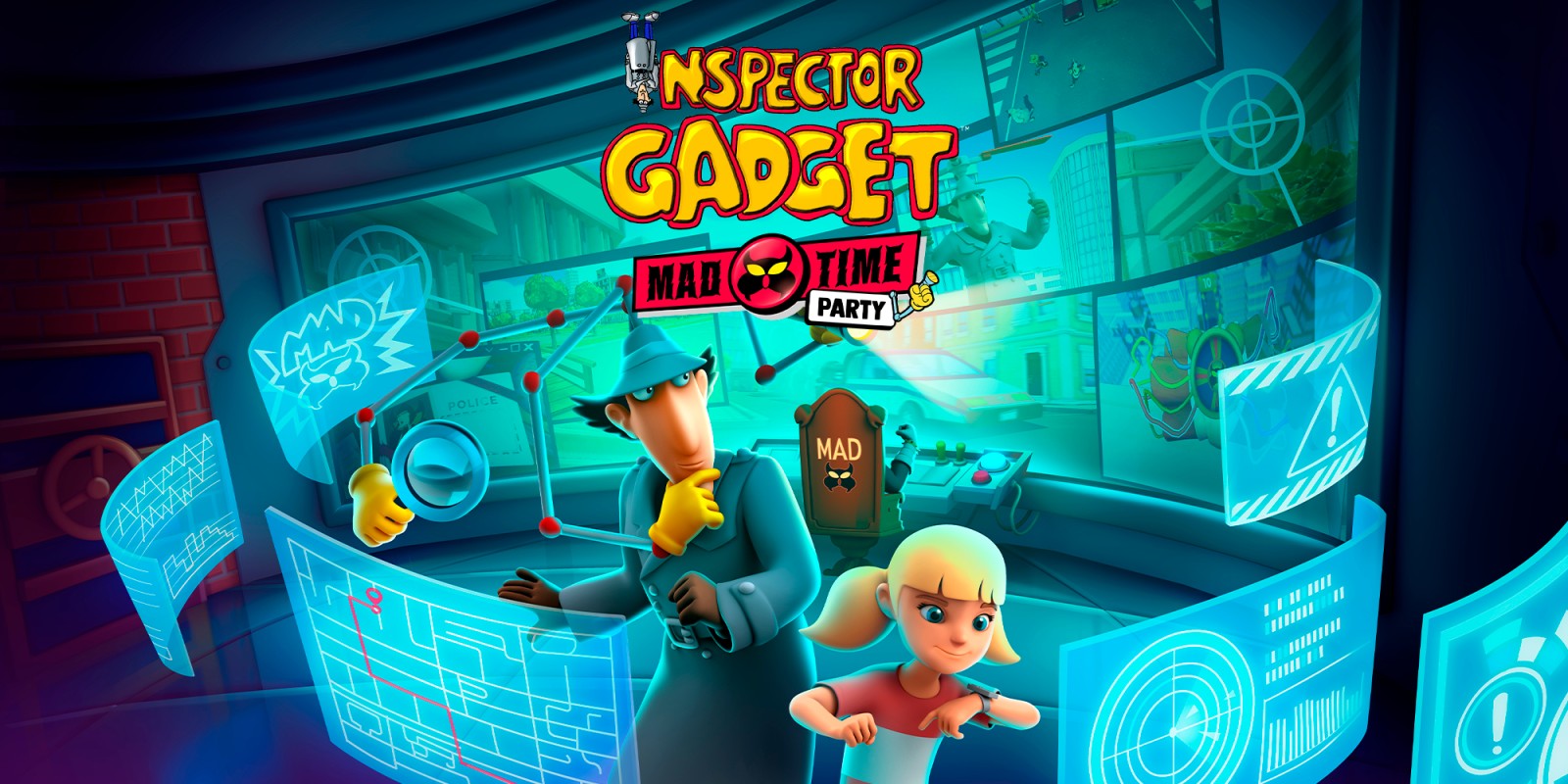 Inspector Gadget: Mad Time Party title screen for Nintendo Switch