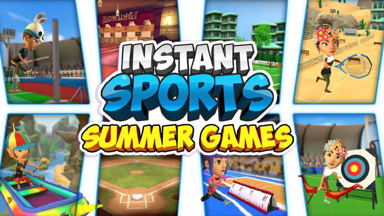 Instant Sports Summer Games title screen for Nintendo Switch