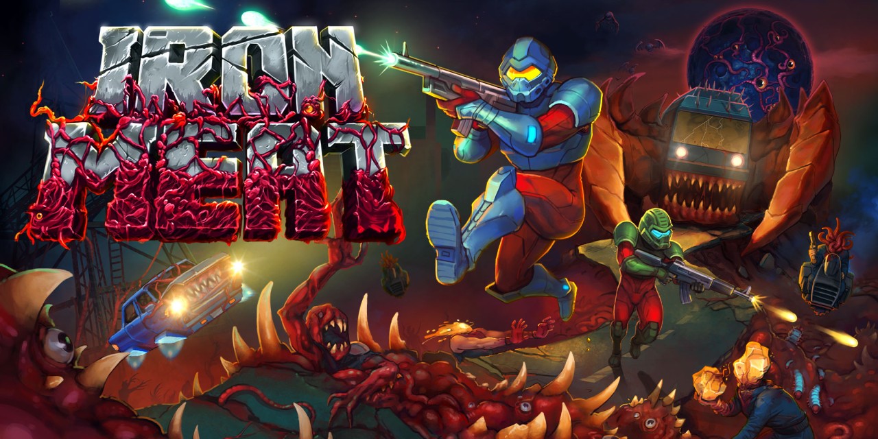 Iron Meat title screen for Nintendo Switch