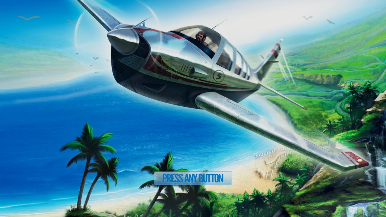 Island Flight Simulator title screen for Nintendo Switch