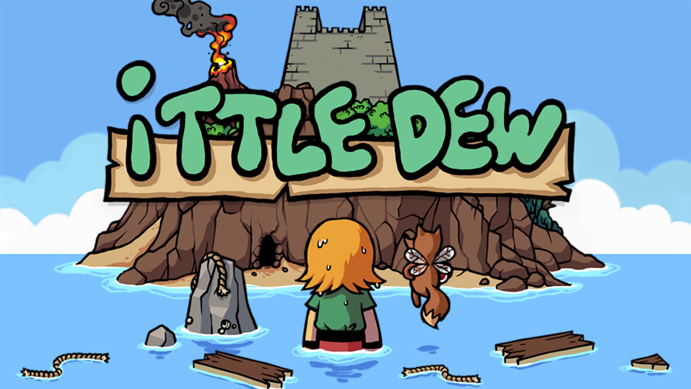 Ittle Dew title screen for Nintendo Switch
