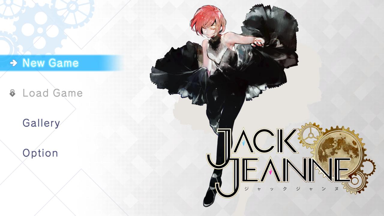 Jack Jeanne title screen for Nintendo Switch