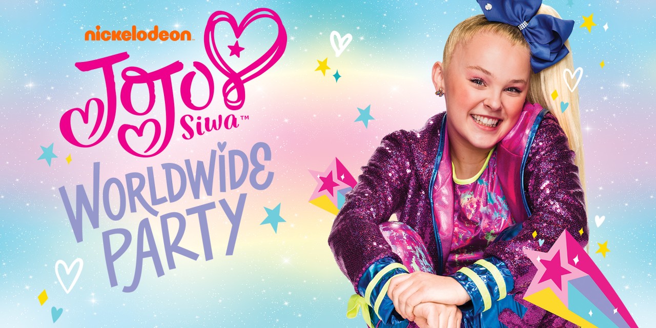 JoJo Siwa: Worldwide Party title screen for Nintendo Switch