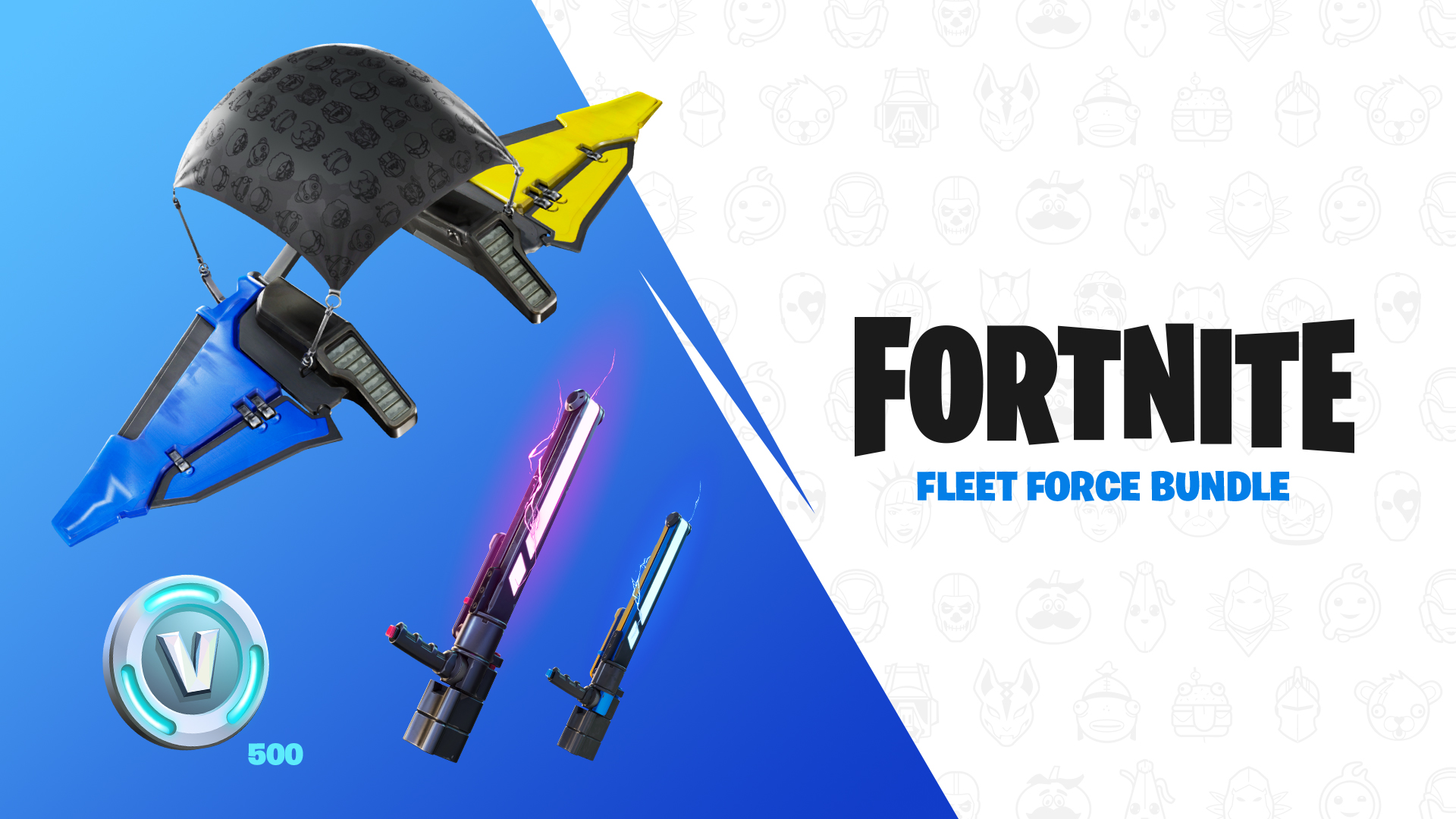Joy-Con Fortnite Edition Fleet Force Bundle title screen for Nintendo Switch