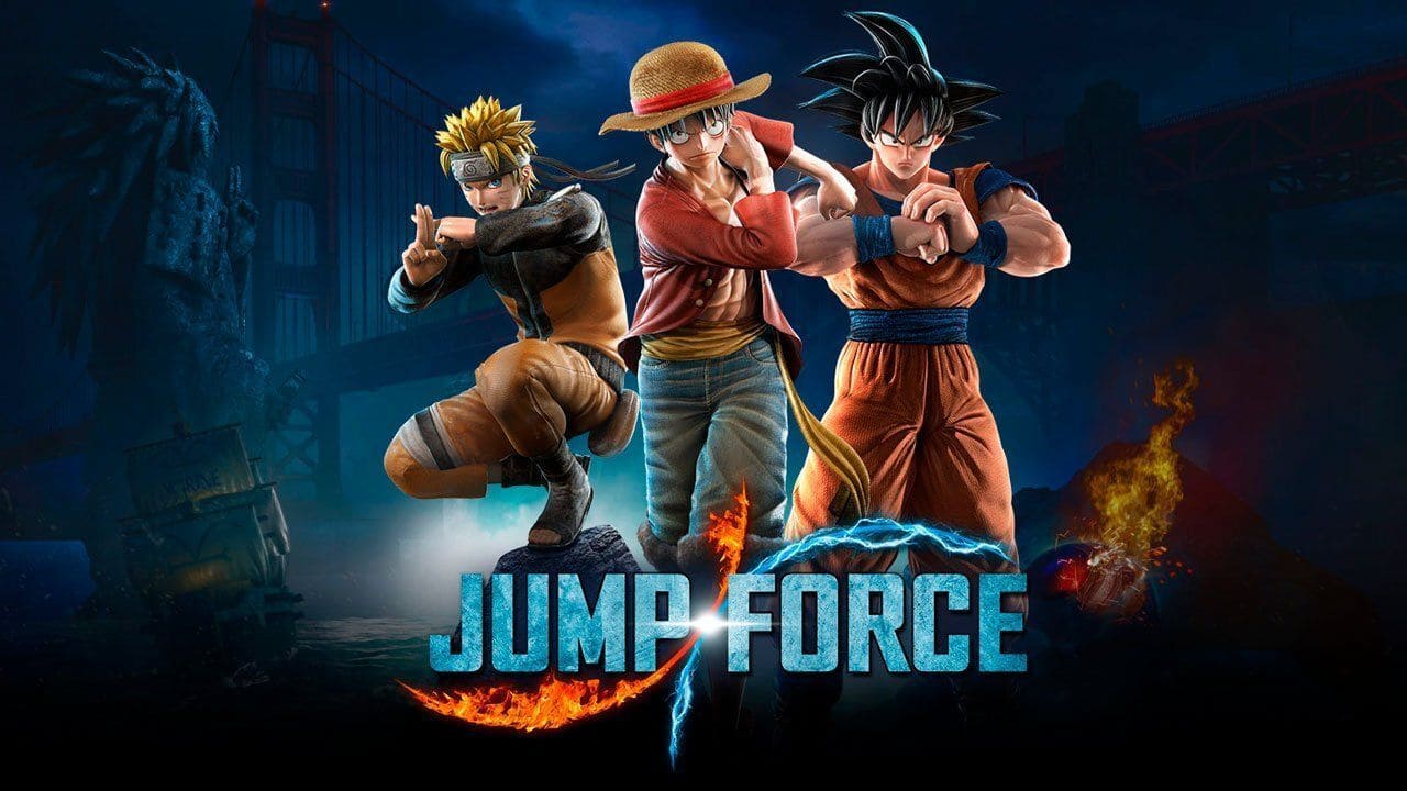 Jump Force: Deluxe Edition title screen for Nintendo Switch