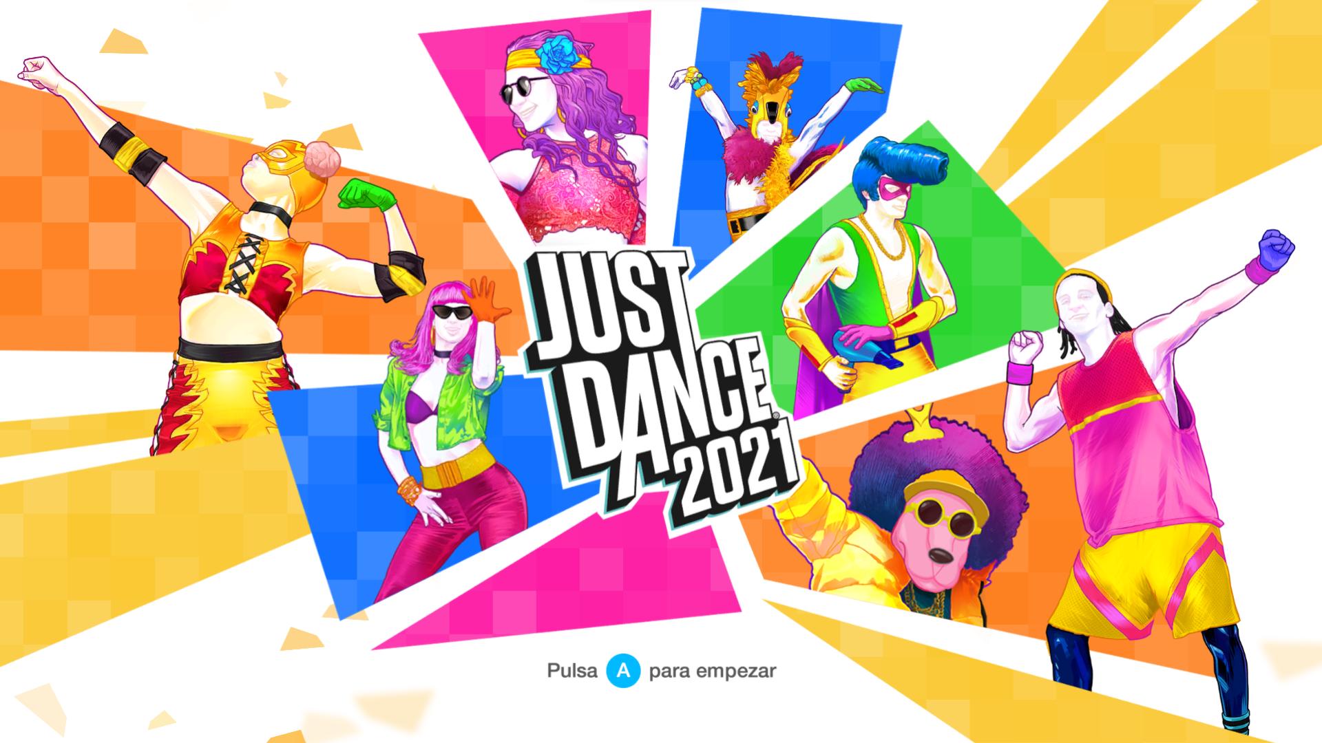 Just Dance 2021 title screen for Nintendo Switch