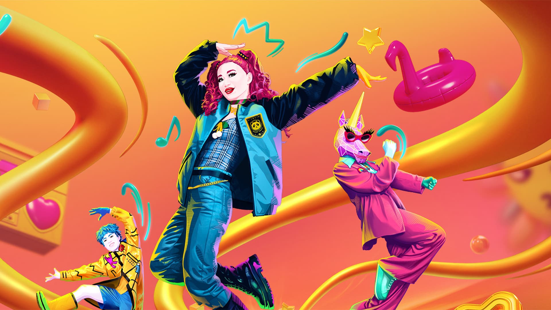 Just Dance 2025 Edition title screen for Nintendo Switch