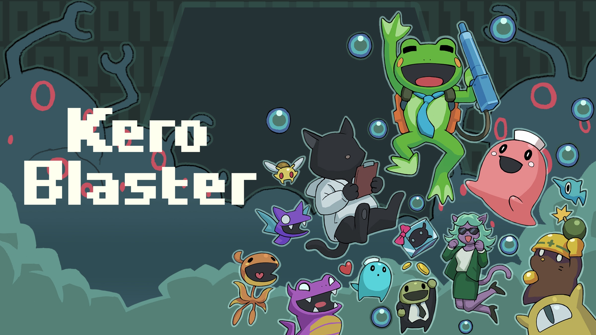 Kero Blaster title screen for Nintendo Switch