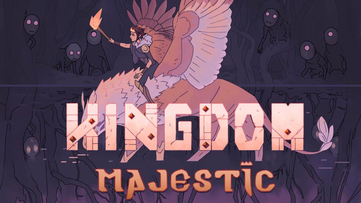 Kingdom Majestic title screen for Nintendo Switch