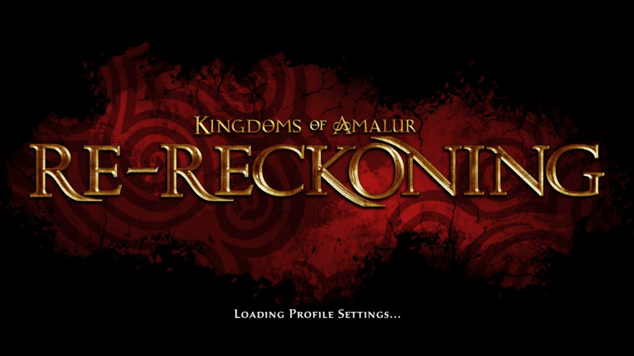 Kingdoms Of Amalur: Re-Reckoning title screen for Nintendo Switch