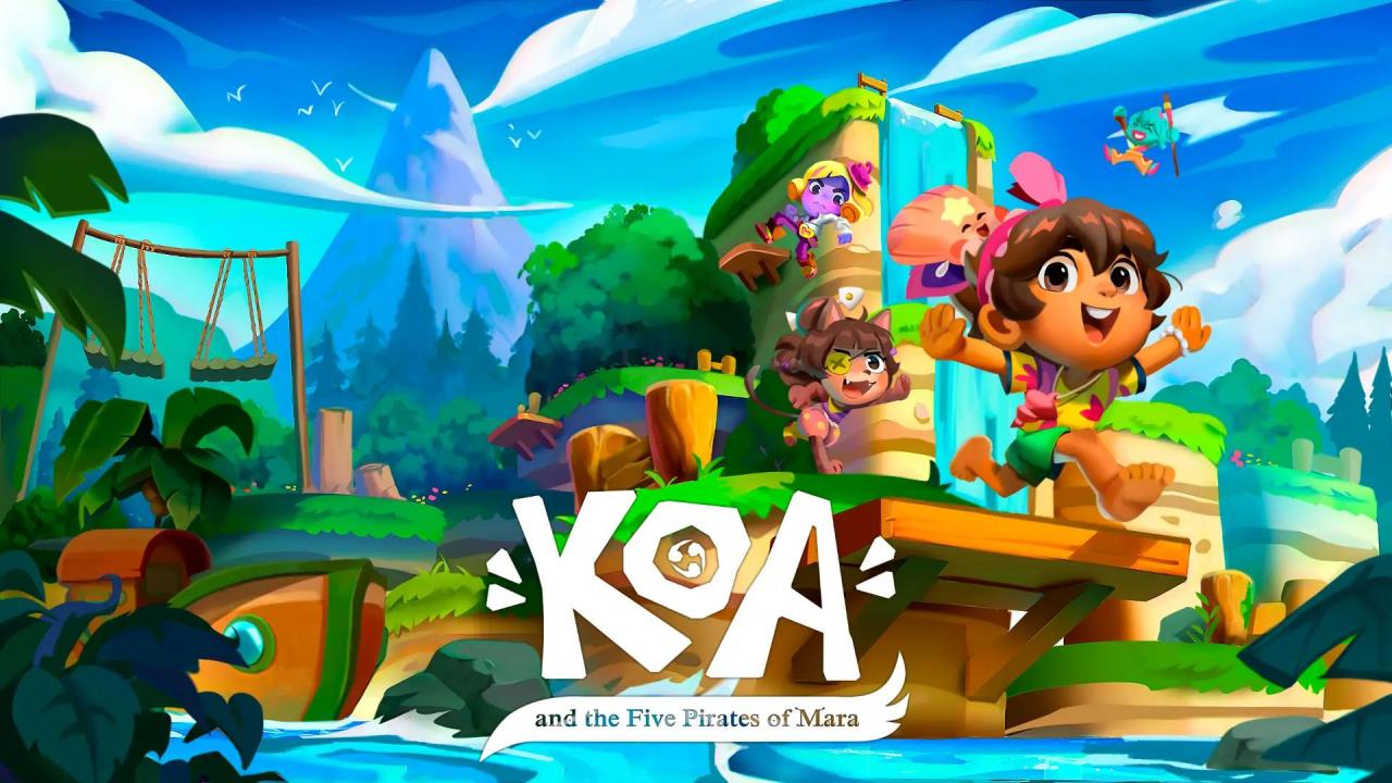 Koa and the Five Pirates of Mara title screen for Nintendo Switch