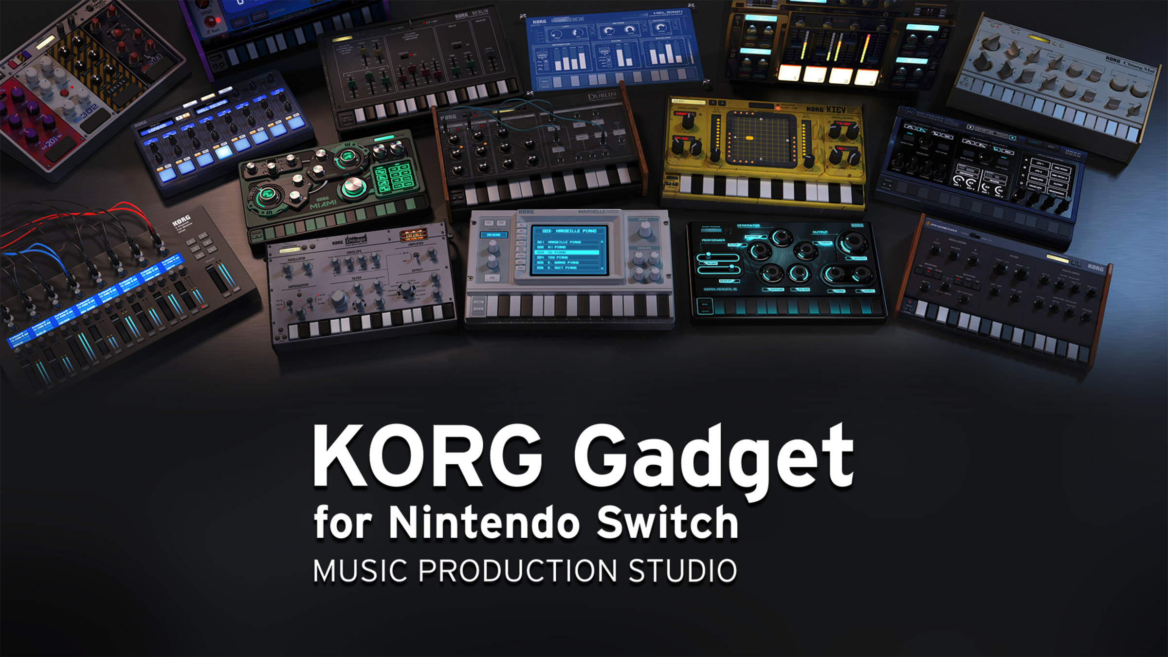 KORG Gadget for Nintendo Switch title screen for Nintendo Switch
