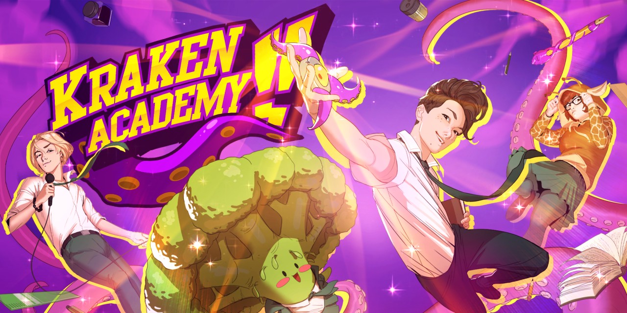Kraken Academy title screen for Nintendo Switch