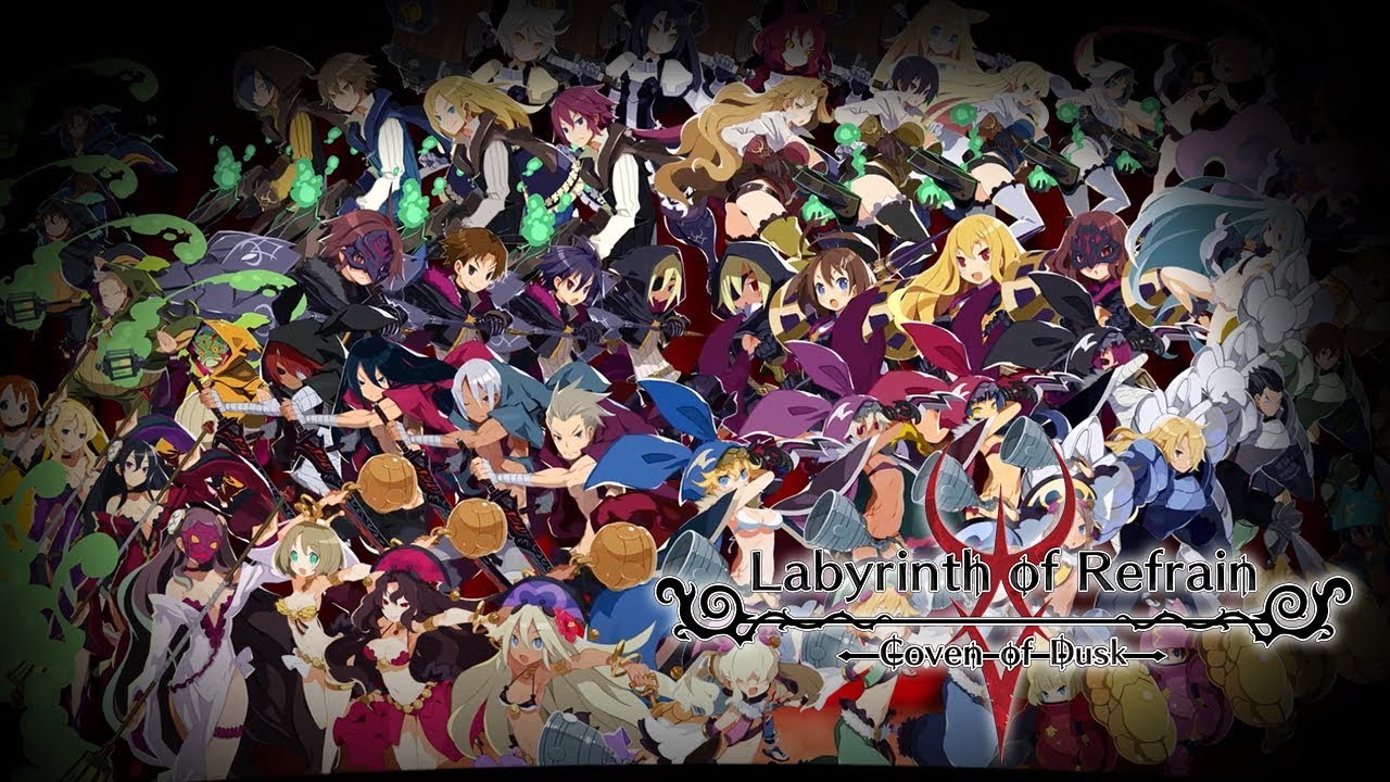 Labyrinth of Refrain: Coven of Dusk title screen for Nintendo Switch