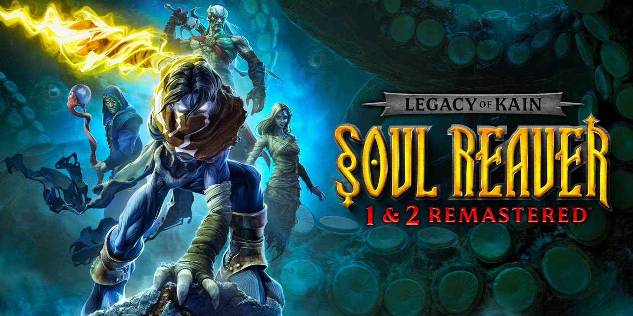 Legacy Of Kain Soul Reaver 1 & 2 Remastered title screen for Nintendo Switch