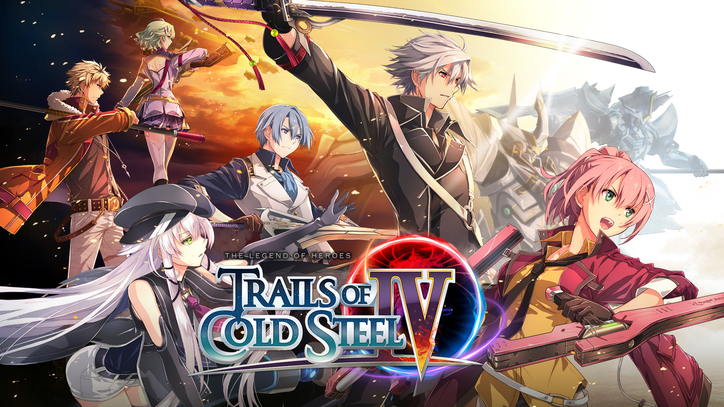 Legend of Heroes: Trails of Cold Steel IV title screen for Nintendo Switch