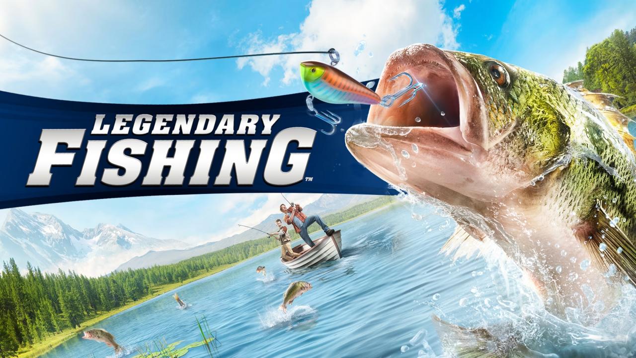 Legendary Fishing title screen for Nintendo Switch