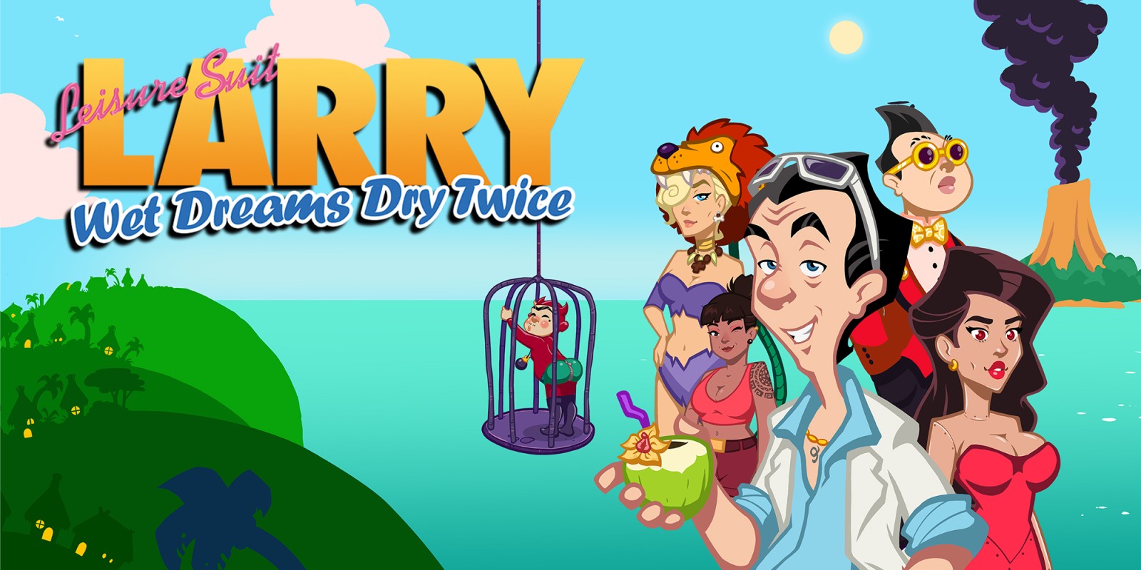 Leisure Suit Larry: Wet Dreams Dry Twice title screen for Nintendo Switch