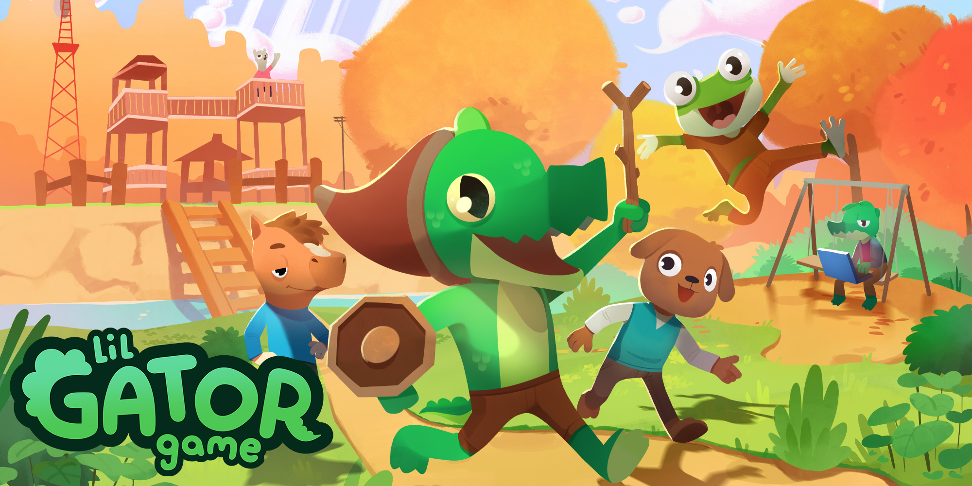Lil Gator Game title screen for Nintendo Switch