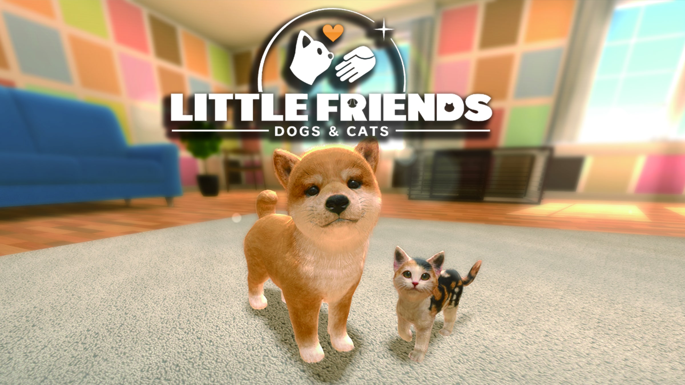 Little Friends: Dogs and Cats title screen for Nintendo Switch