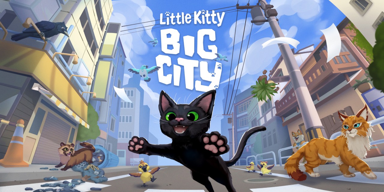 Little Kitty, Big City title screen for Nintendo Switch
