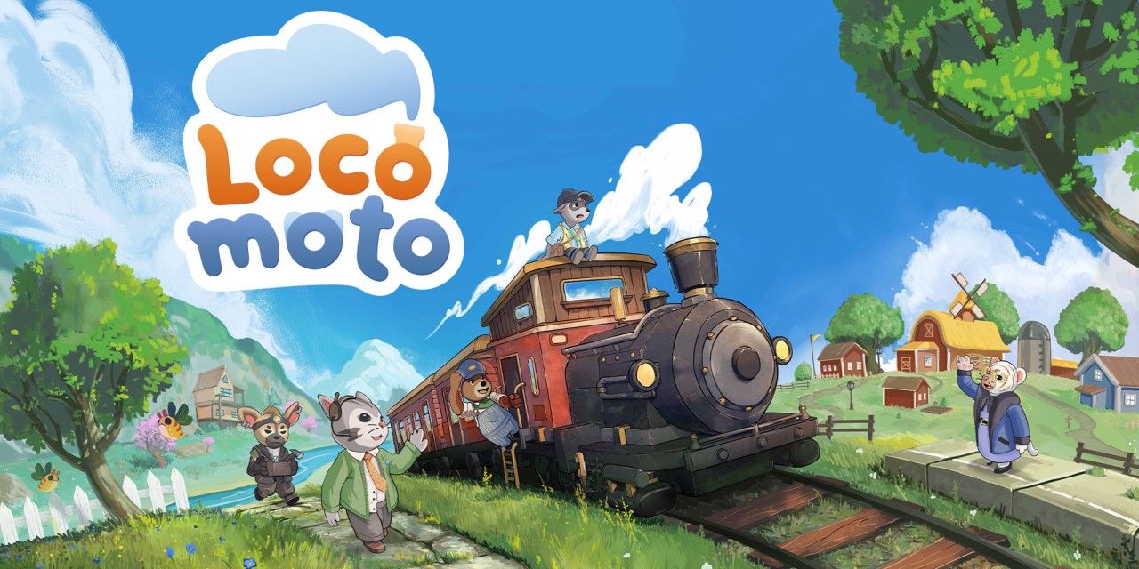 Locomoto title screen for Nintendo Switch
