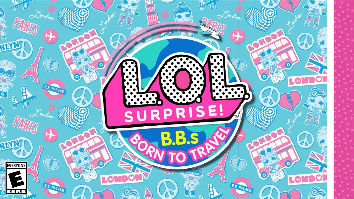 L.O.L. Surprise! B.B.s Born To Travel title screen for Nintendo Switch