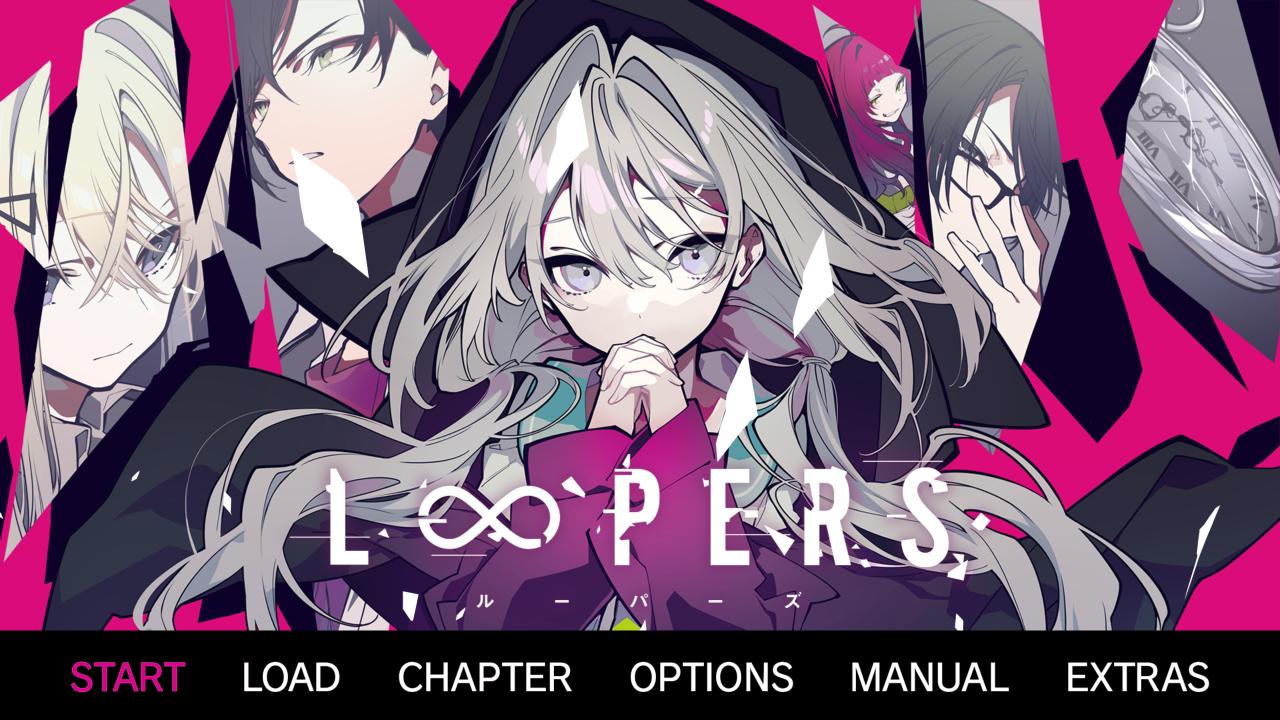 Loopers title screen for Nintendo Switch