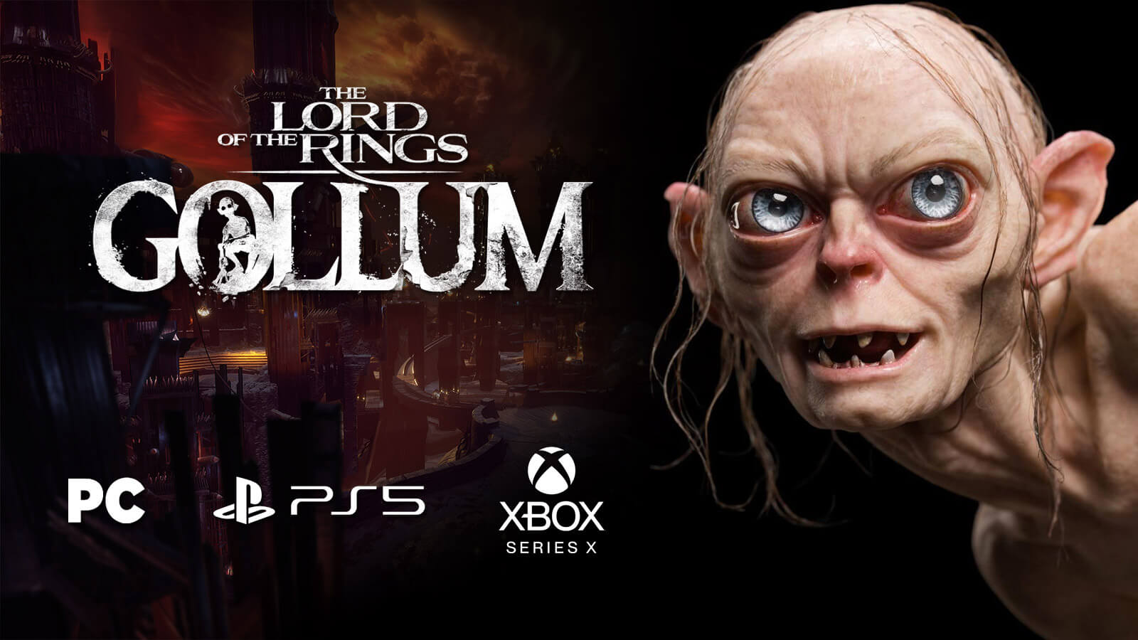 Lord of the Rings: Gollum title screen for Nintendo Switch