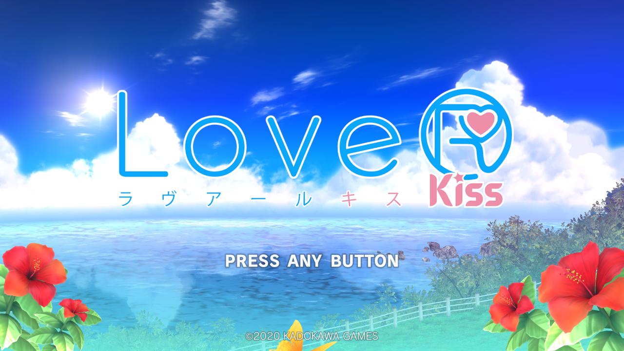 LoveR Kiss title screen for Nintendo Switch