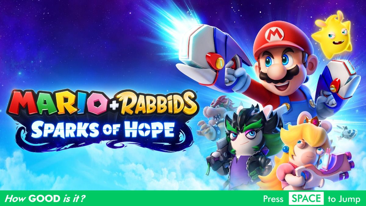 Mario + Rabbids Sparks of Hope [Steelbook Edition] title screen for Nintendo Switch