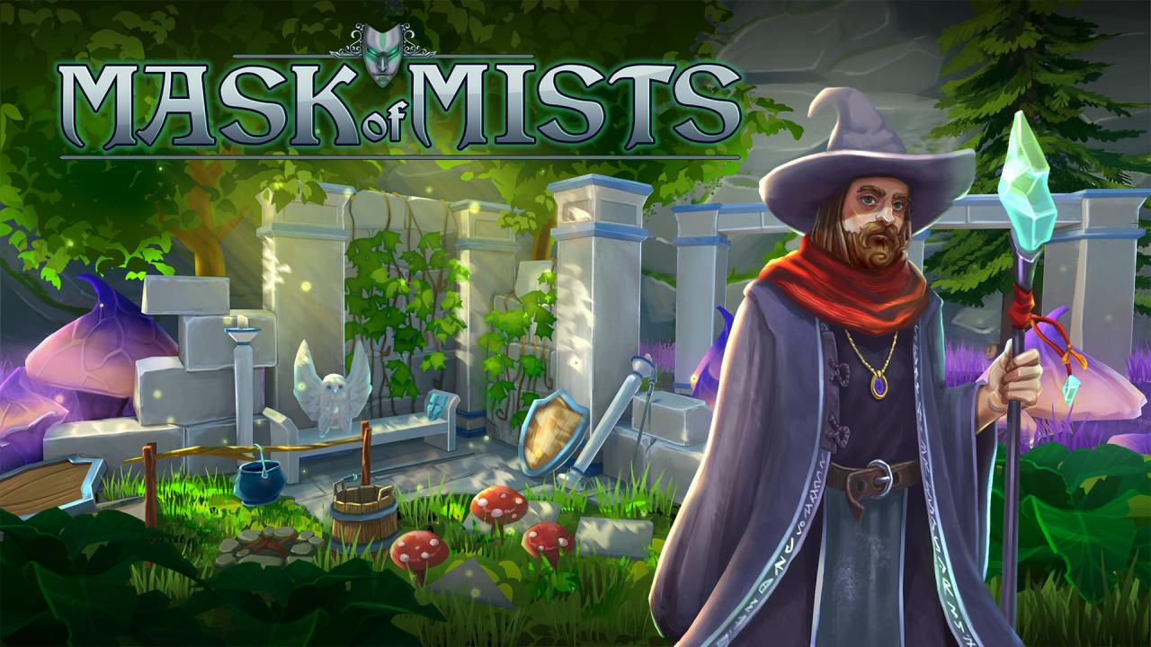 Mask of Mists title screen for Nintendo Switch