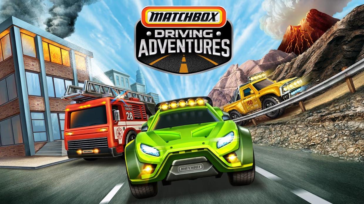 Matchbox Driving Adventures title screen for Nintendo Switch