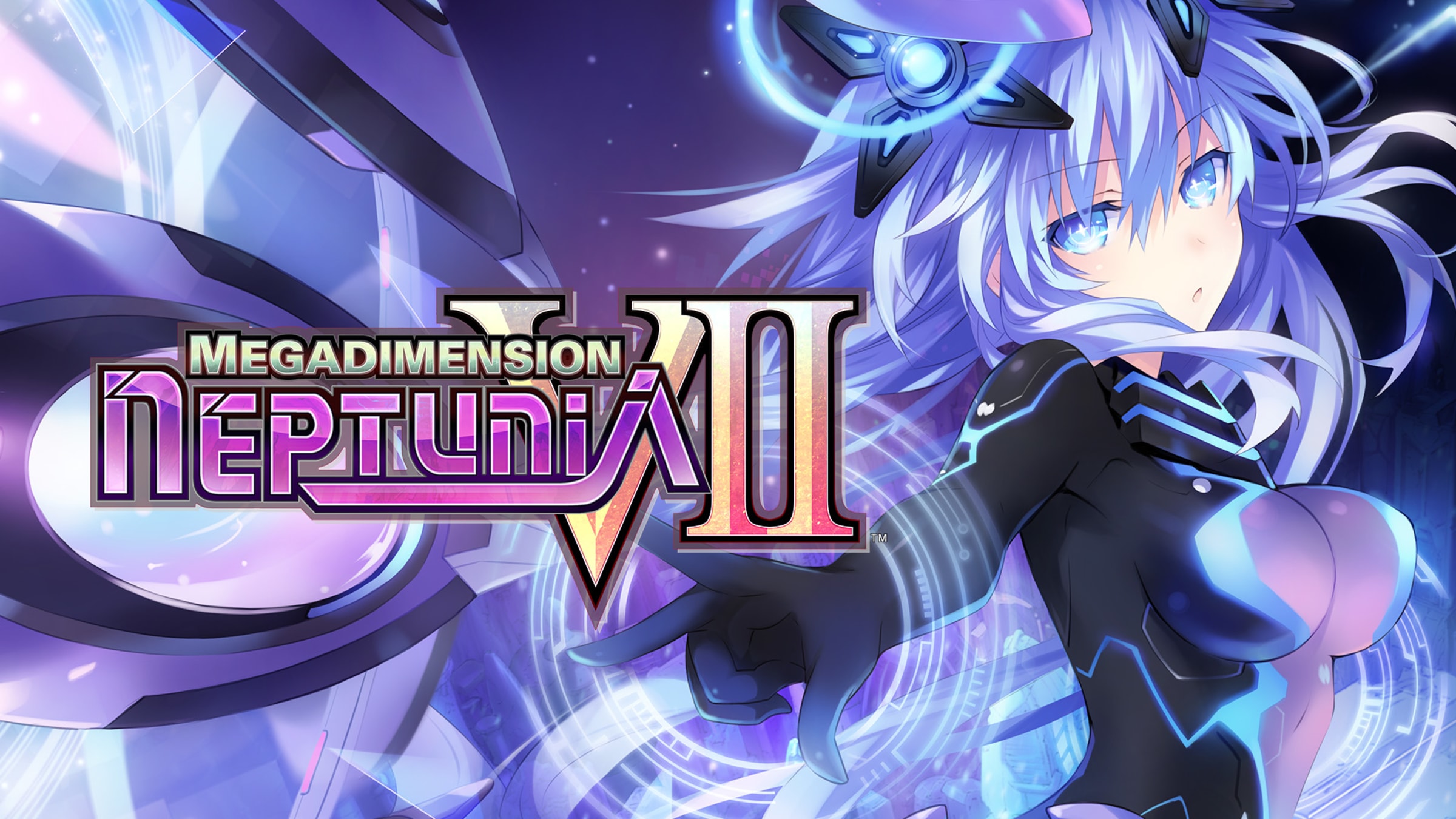 Megadimension Neptunia VII title screen for Nintendo Switch