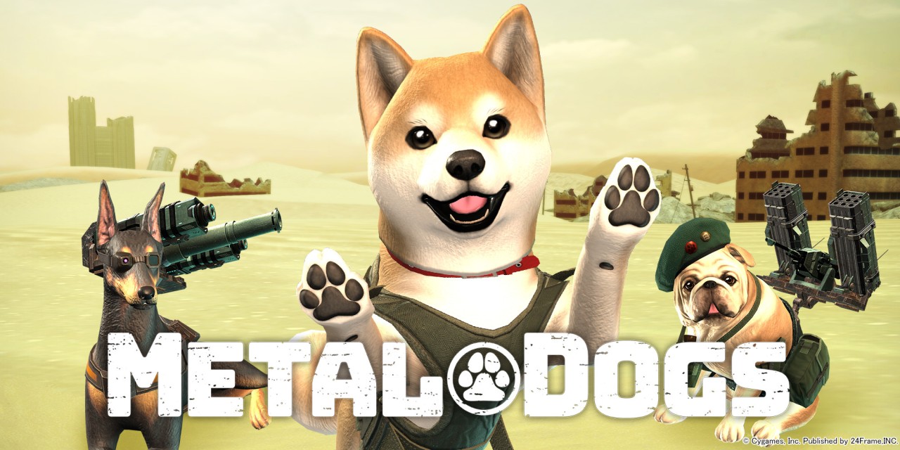 Metal Dogs title screen for Nintendo Switch