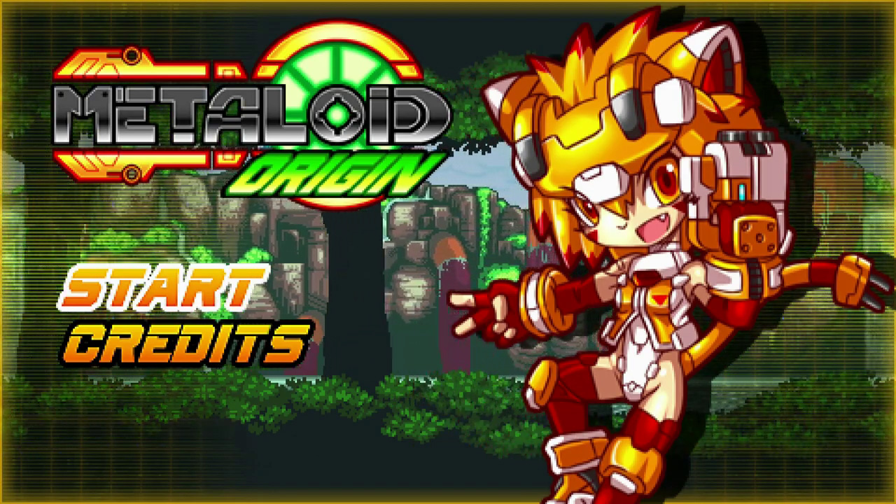 Metaloid: Origin title screen for Nintendo Switch