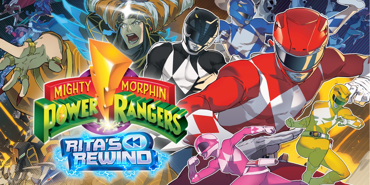 Mighty Morphin Power Rangers: Rita's Rewind title screen for Nintendo Switch