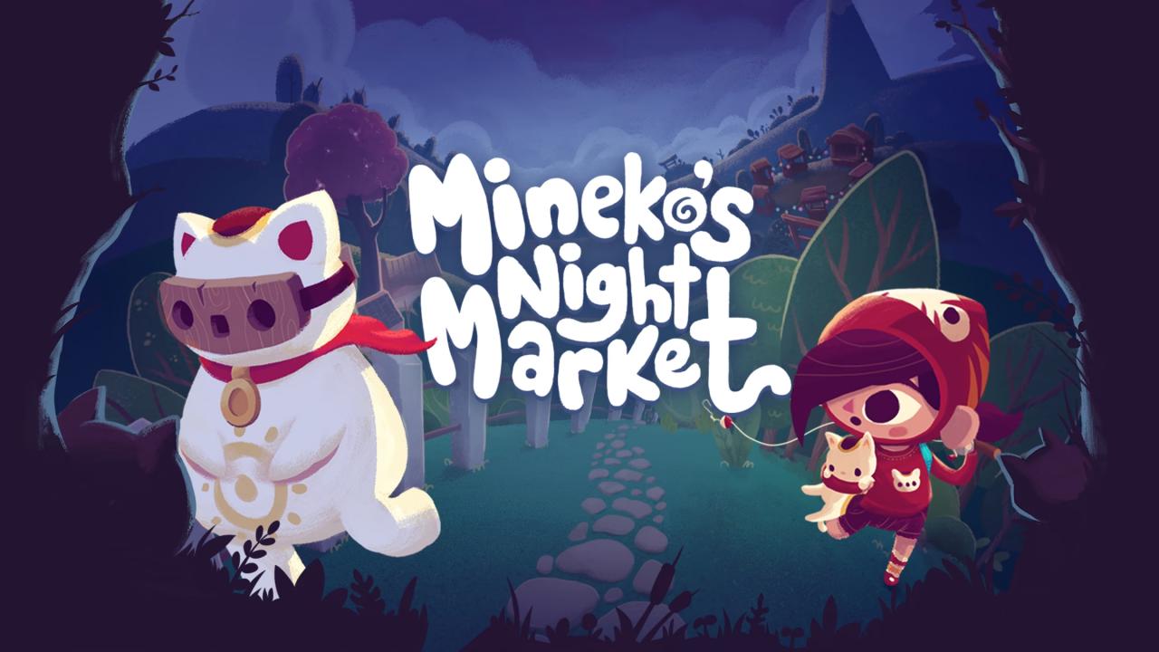 Mineko's Night Market title screen for Nintendo Switch