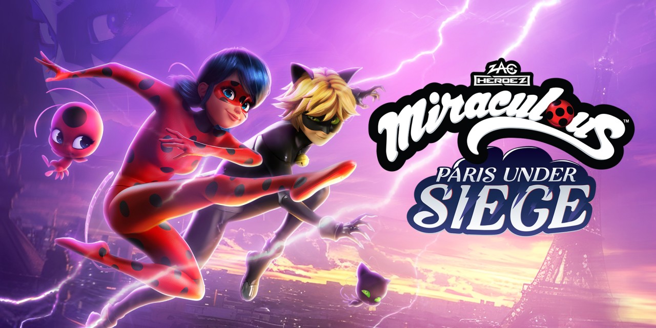 Miraculous Paris Under Siege title screen for Nintendo Switch
