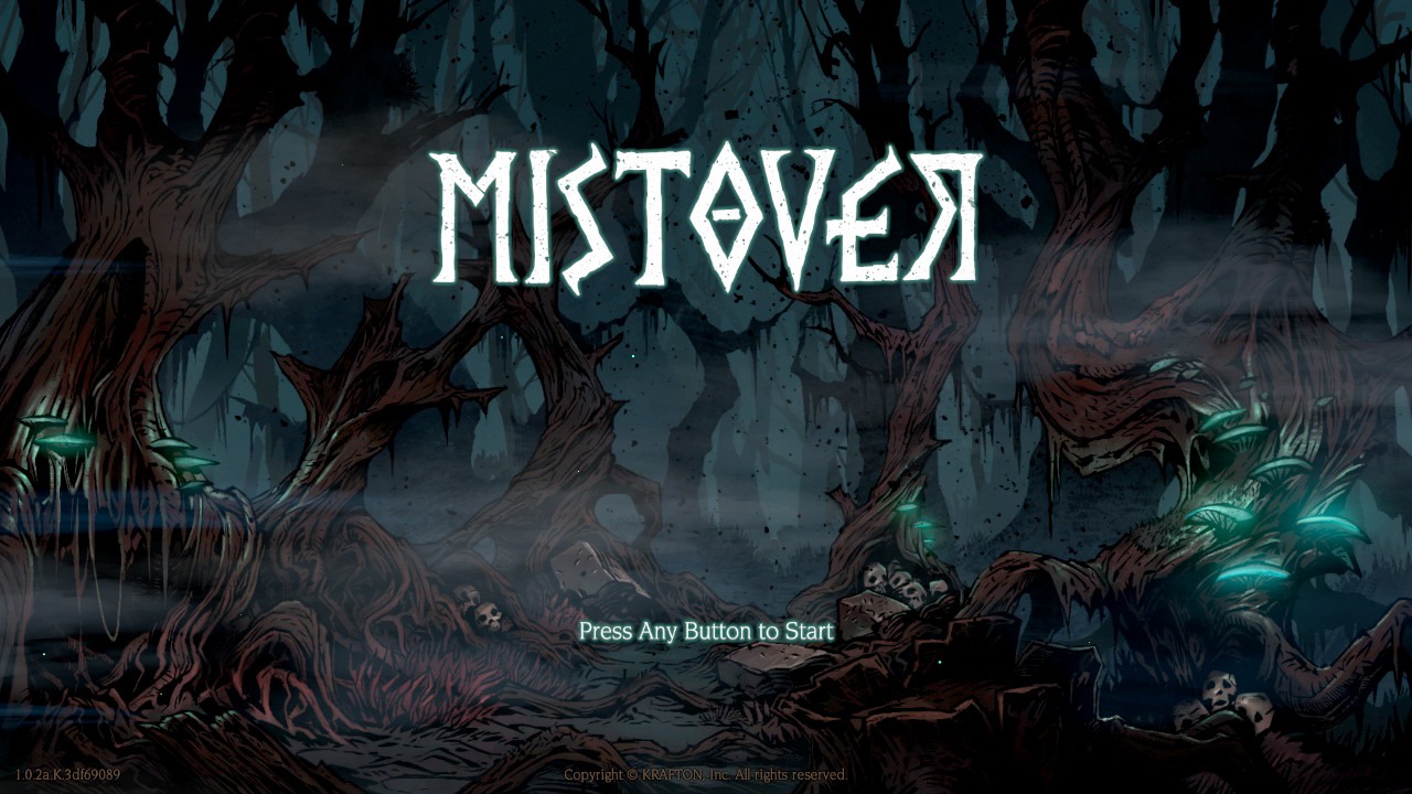 Mistover title screen for Nintendo Switch