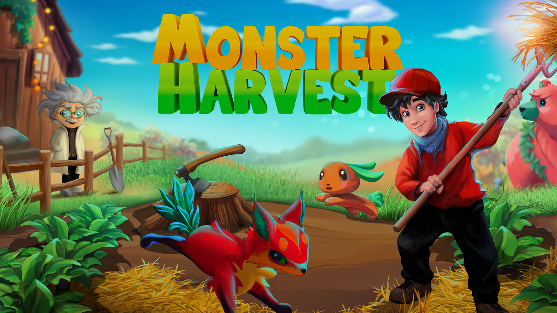 Monster Harvest title screen for Nintendo Switch