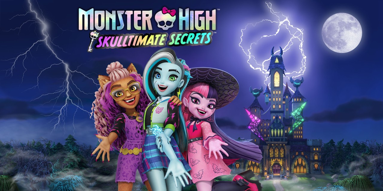 Monster High: Skulltimate Secrets title screen for Nintendo Switch