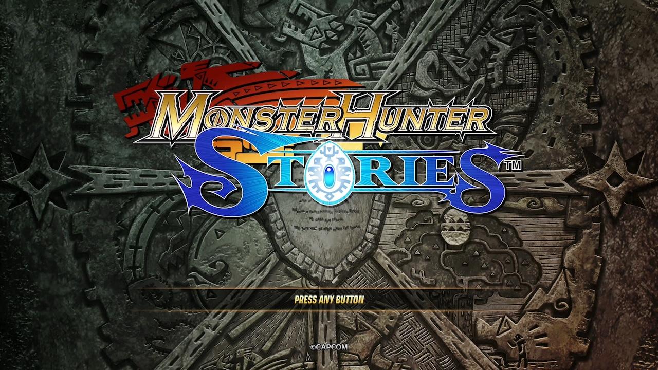 Monster Hunter Stories title screen for Nintendo Switch