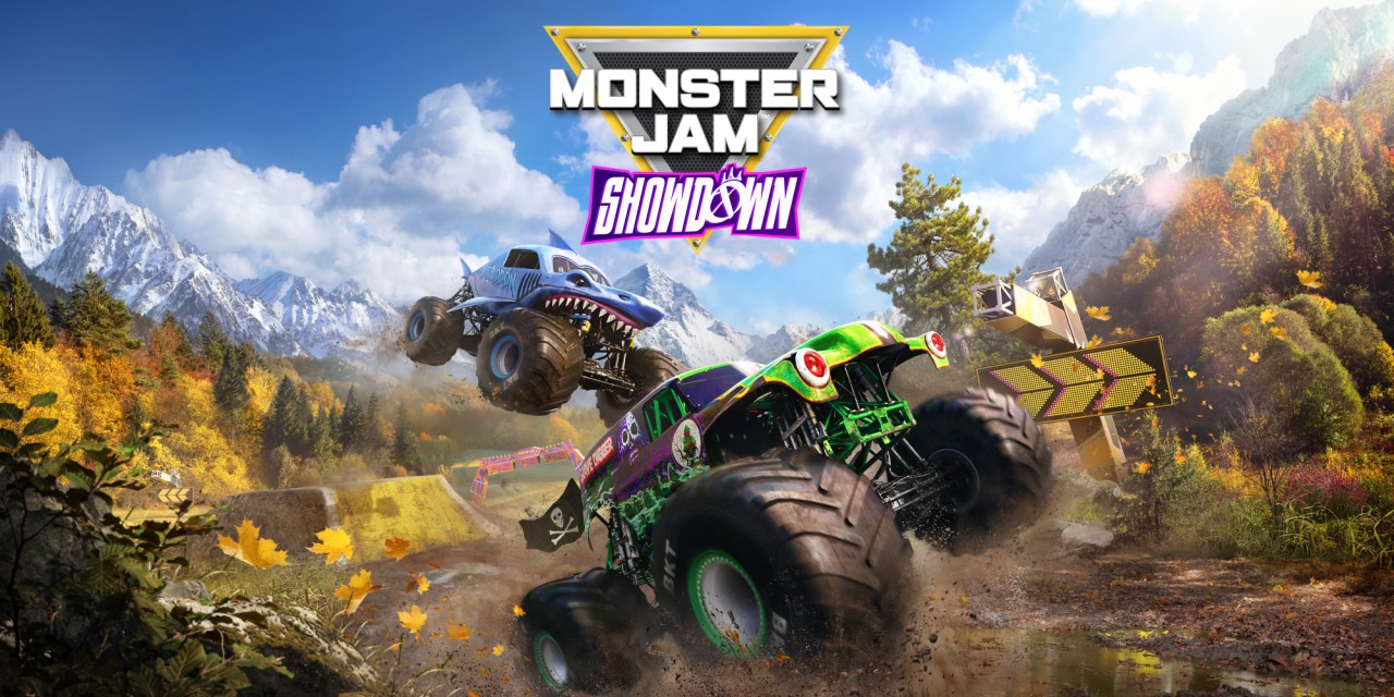 Monster Jam Showdown title screen for Nintendo Switch