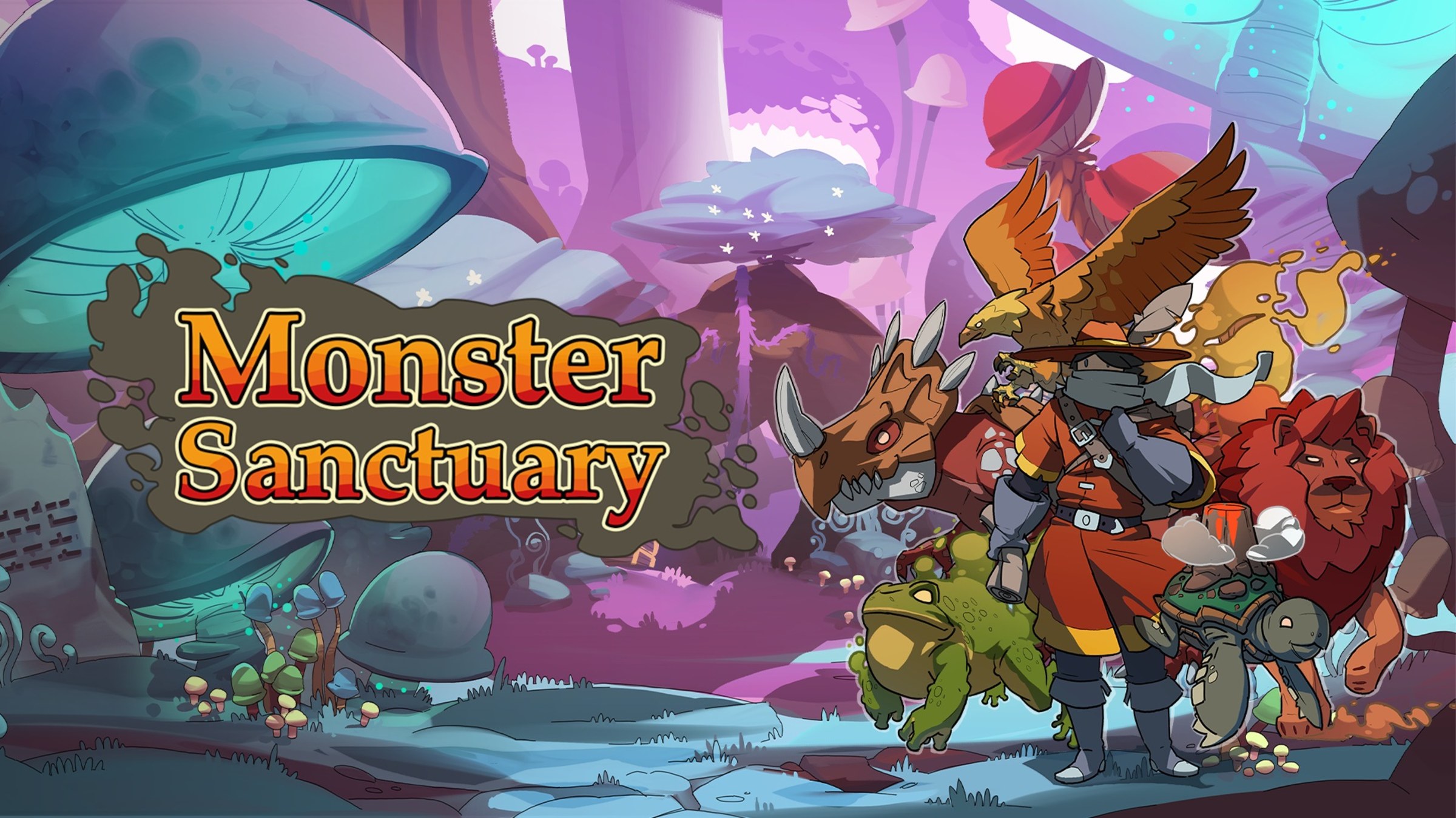 Monster Sanctuary title screen for Nintendo Switch