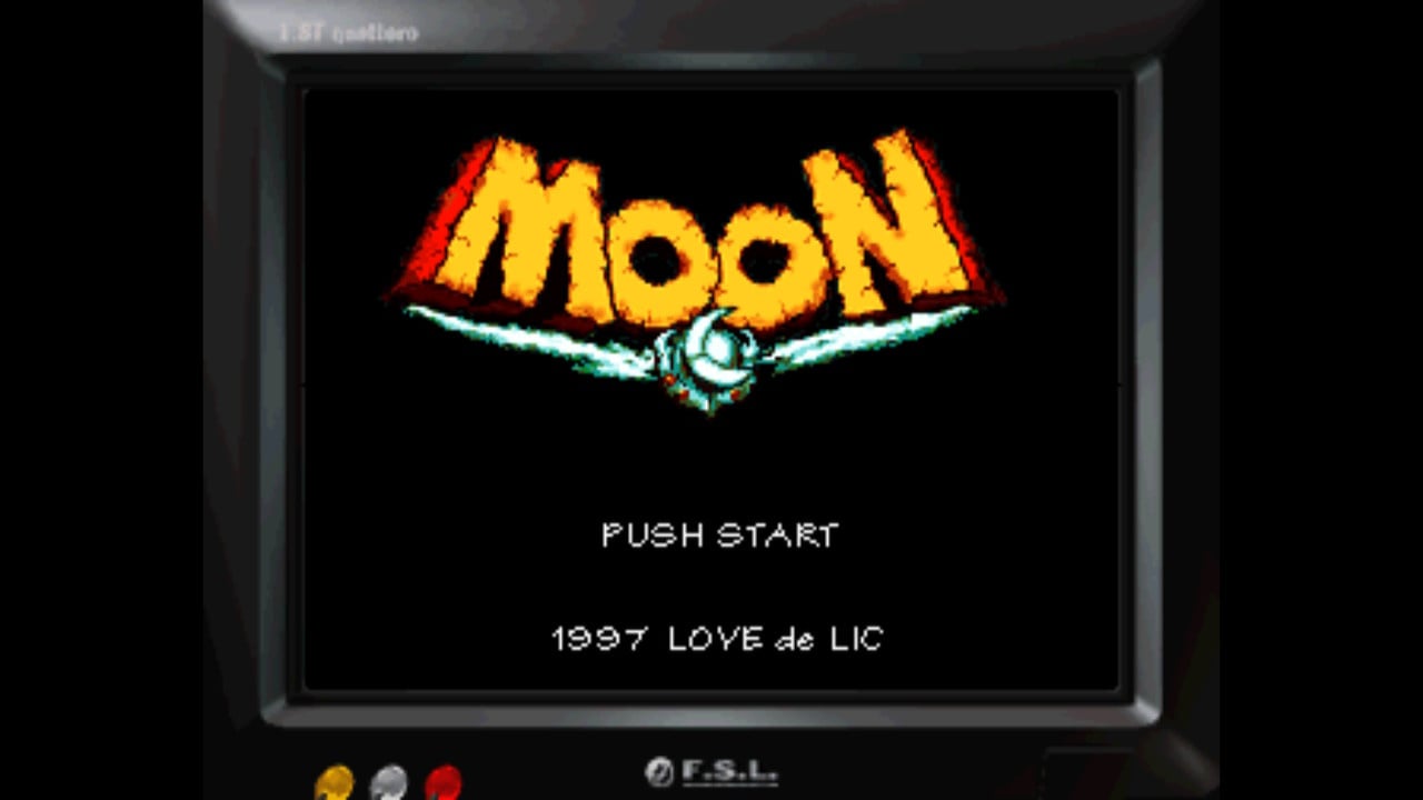 Moon title screen for Nintendo Switch