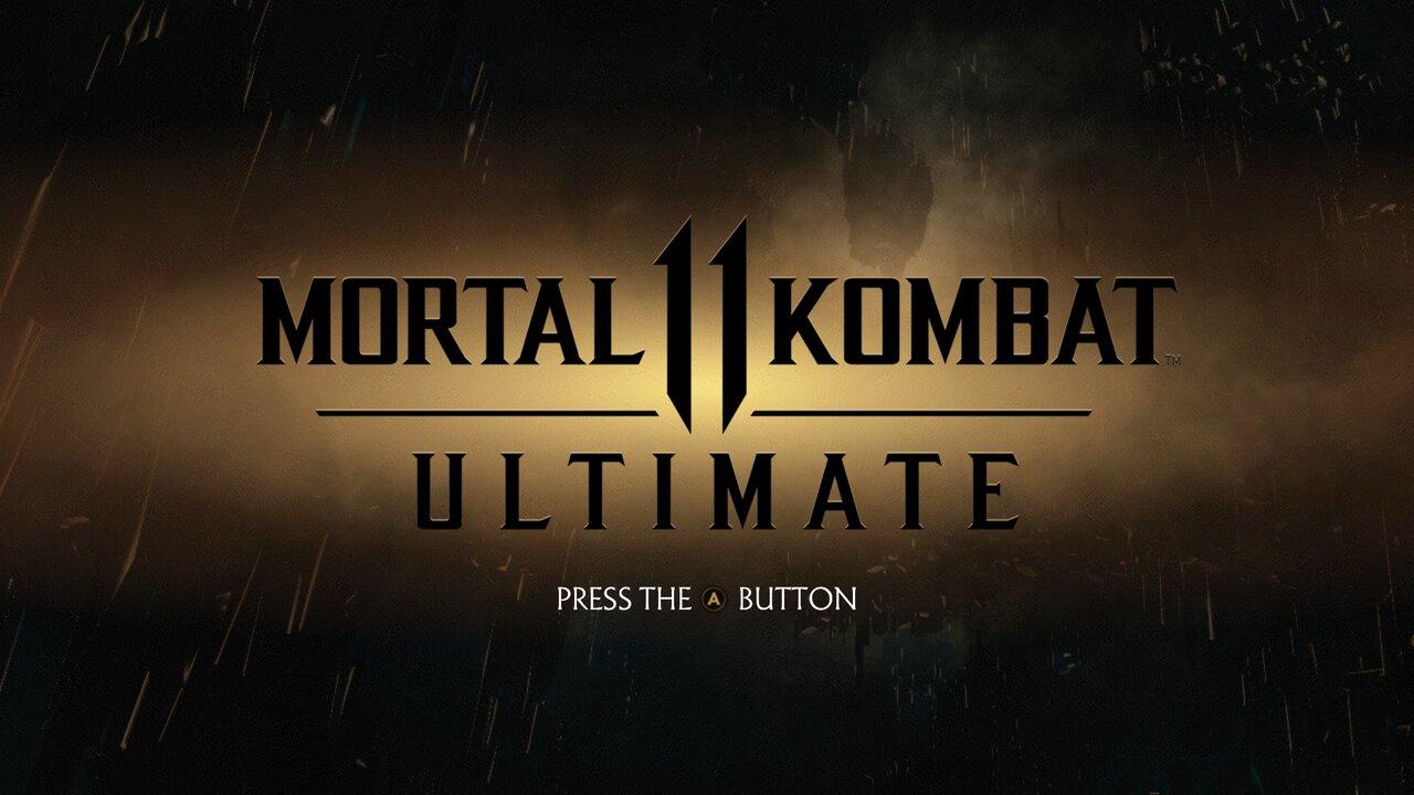 Mortal Kombat 11 title screen for Nintendo Switch