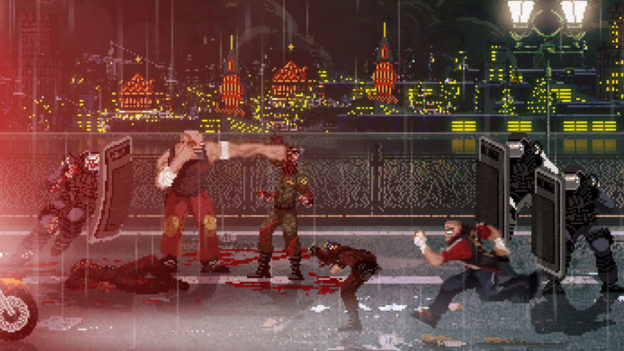 Mother Russia Bleeds title screen for Nintendo Switch