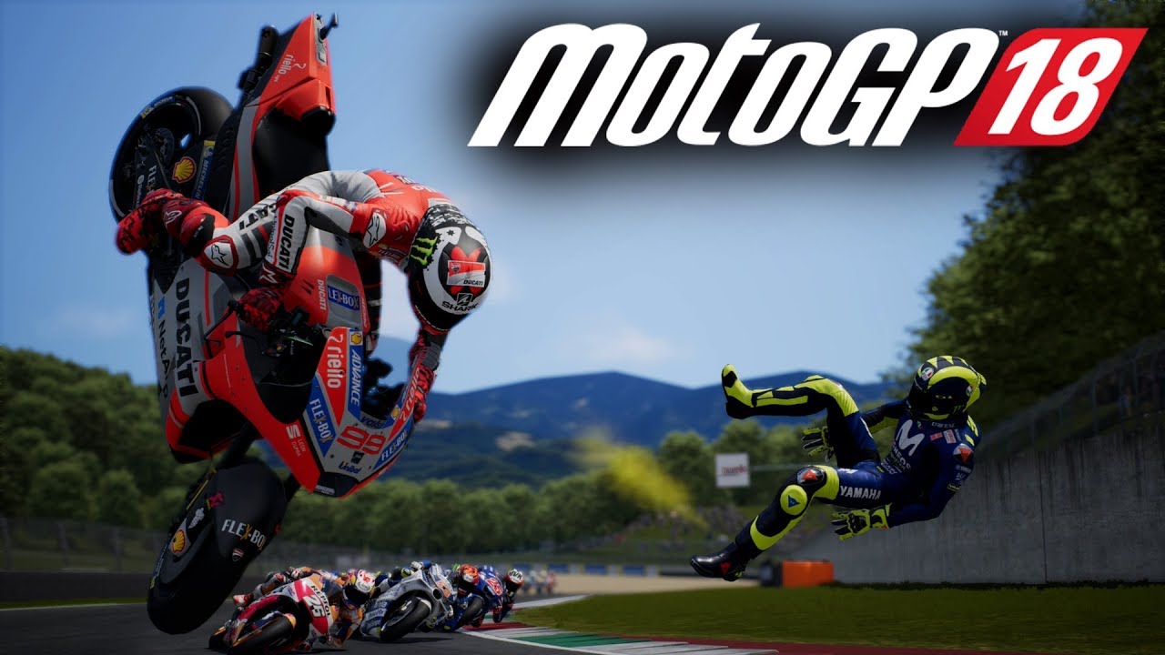 MotoGP 18 title screen for Nintendo Switch