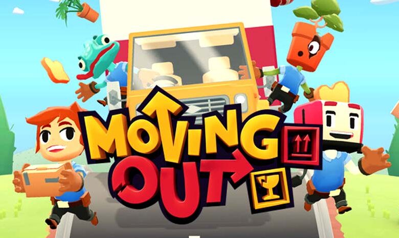 Moving Out title screen for Nintendo Switch